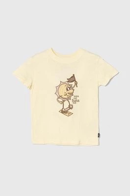 Zdjęcie produktu Vans t-shirt bawełniany dziecięcy SKATE SUN CREW kolor żółty