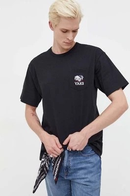 Zdjęcie produktu Vans t-shirt bawełniany kolor czarny z aplikacją