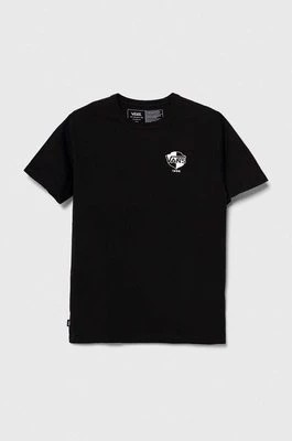 Zdjęcie produktu Vans t-shirt bawełniany kolor czarny z nadrukiem