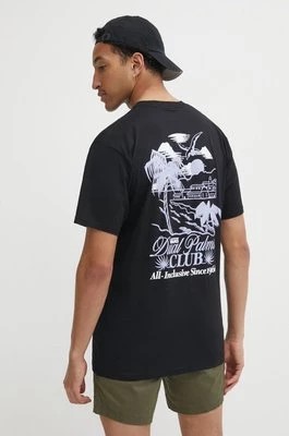 Zdjęcie produktu Vans t-shirt bawełniany męski kolor czarny z nadrukiem