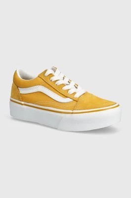 Zdjęcie produktu Vans tenisówki dziecięce UY Old Skool Platform kolor żółty