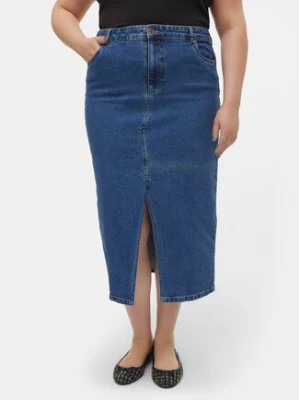 Zdjęcie produktu Vero Moda Curve Spódnica jeansowa Veri 10308406 Niebieski Regular Fit