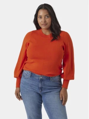 Zdjęcie produktu Vero Moda Curve Sweter 10291293 Pomarańczowy Regular Fit