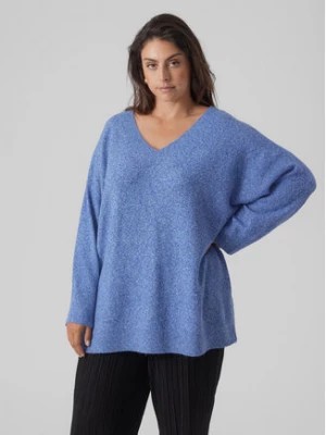 Zdjęcie produktu Vero Moda Curve Sweter 10297266 Niebieski Regular Fit