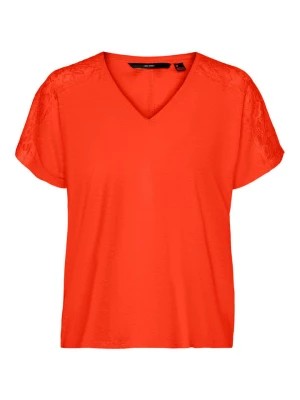 Zdjęcie produktu Vero Moda Koszulka "June" w kolorze pomarańczowym rozmiar: XS