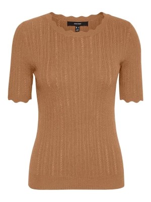 Zdjęcie produktu Vero Moda Koszulka "Vmkaris" w kolorze jasnobrązowym rozmiar: XL
