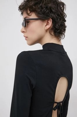 Zdjęcie produktu Vero Moda Longsleeve damski kolor czarny z półgolfem