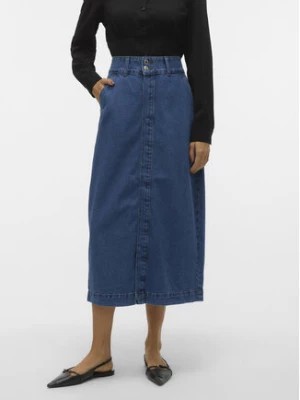 Zdjęcie produktu Vero Moda Spódnica jeansowa 10302007 Niebieski Regular Fit