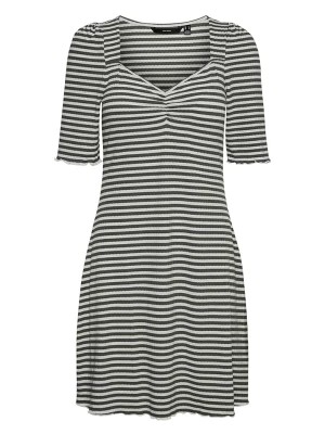 Zdjęcie produktu Vero Moda Sukienka "Gabi" w kolorze szaro-białym rozmiar: XS