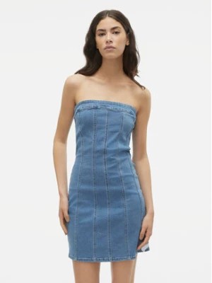 Zdjęcie produktu Vero Moda Sukienka jeansowa Zoie 10310272 Niebieski Slim Fit