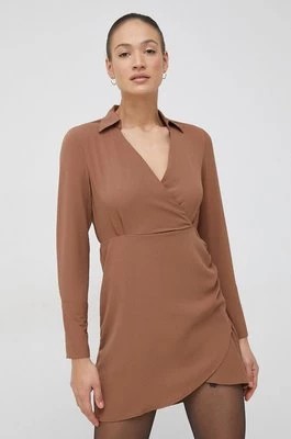 Zdjęcie produktu Vero Moda sukienka kolor brązowy mini prosta