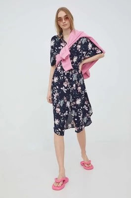 Zdjęcie produktu Vero Moda sukienka kolor granatowy midi prosta