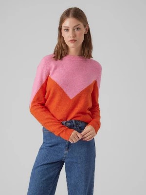 Zdjęcie produktu Vero Moda Sweter w kolorze pomarańczowo-jasnoróżowym rozmiar: XS
