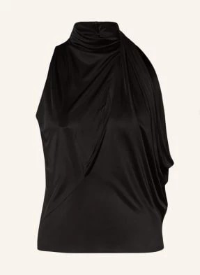 Zdjęcie produktu Versace Bluzka Bez Rękawów Z Satyny Z Wycięciami schwarz