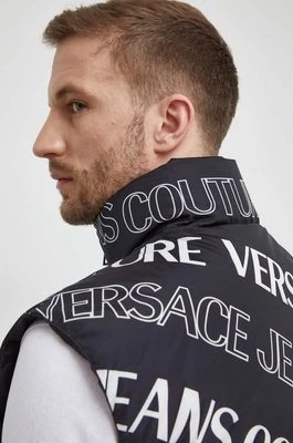 Zdjęcie produktu Versace Jeans Couture bezrękawnik dwustronny męski kolor czarny zimowy 76GAU421 CQD45