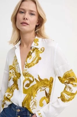 Zdjęcie produktu Versace Jeans Couture koszula damska kolor biały regular z kołnierzykiem klasycznym 76HAL2P1 NS459