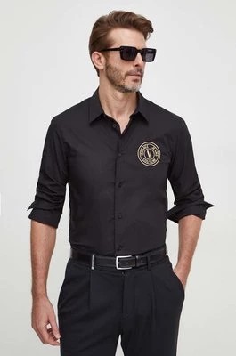 Zdjęcie produktu Versace Jeans Couture koszula męska kolor czarny slim z kołnierzykiem klasycznym 76GALYS2 CN002