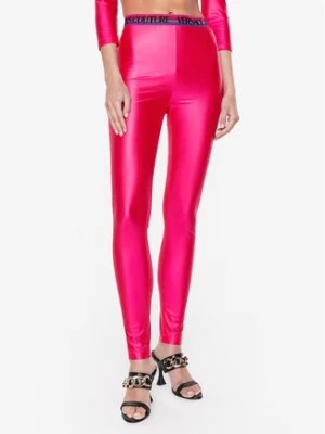 Zdjęcie produktu Versace Jeans Couture Legginsy 74HAC101 Różowy Slim Fit