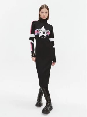 Zdjęcie produktu Versace Jeans Couture Sukienka dzianinowa 75HAOM51 Czarny Regular Fit