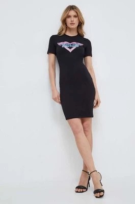 Zdjęcie produktu Versace Jeans Couture sukienka kolor czarny mini dopasowana 76HAOL09 CJ02L
