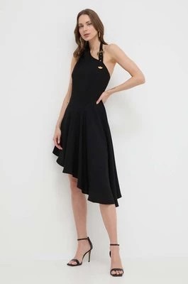 Zdjęcie produktu Versace Jeans Couture sukienka kolor czarny mini rozkloszowana 76HAO917 N0302