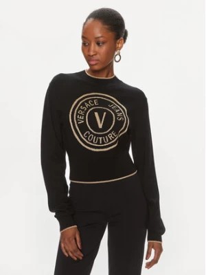 Zdjęcie produktu Versace Jeans Couture Sweter 75HAFM21 Czarny Regular Fit