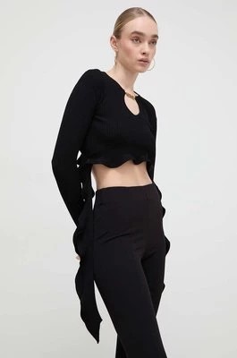 Zdjęcie produktu Versace Jeans Couture sweter damski kolor czarny 76HAFM01 CMN33