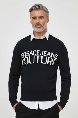 Zdjęcie produktu Versace Jeans Couture sweter z domieszką kaszmiru lekki 76GAFM01 CM06H