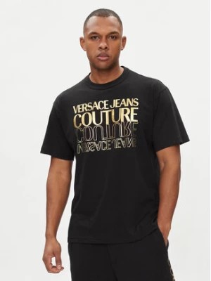 Zdjęcie produktu Versace Jeans Couture T-Shirt 76GAHT10 Czarny Regular Fit