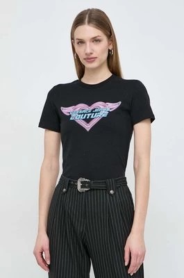 Zdjęcie produktu Versace Jeans Couture t-shirt damski kolor czarny 76HAHL09 CJ02L