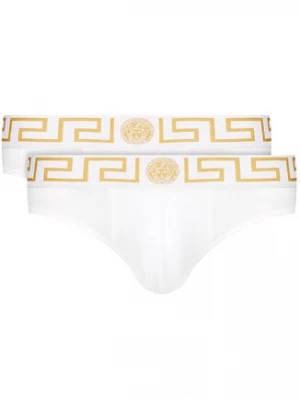 Zdjęcie produktu Versace Komplet 2 par slipów Greca AU10180 Biały