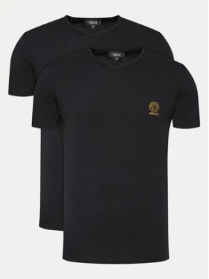 Zdjęcie produktu Versace Komplet 2 t-shirtów AU10193 Czarny Slim Fit