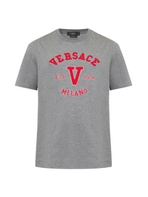 Zdjęcie produktu Versace, Koszulka z logo Gray, male,