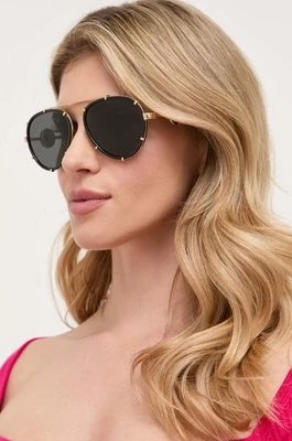 Zdjęcie produktu Versace Okulary przeciwsłoneczne damskie kolor czarny