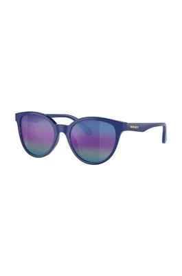 Zdjęcie produktu Versace okulary przeciwsłoneczne dziecięce kolor niebieski 0VK4427U