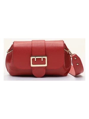 Zdjęcie produktu Victor & Hugo Paris Skórzana torebka "Irine" w kolorze czerwonym - 30 x 15 x 6 cm rozmiar: onesize