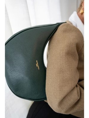 Zdjęcie produktu Victor & Hugo Paris Skórzana torebka "Tivo" w kolorze ciemnozielonym - 28 x 16 x 8,5 cm rozmiar: onesize