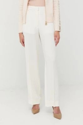 Zdjęcie produktu Victoria Beckham spodnie damskie kolor biały proste high waist