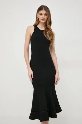 Zdjęcie produktu Victoria Beckham sukienka kolor czarny midi dopasowana 1124KDR005079A