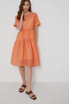 Zdjęcie produktu Victoria Victoria Beckham Sukienka kolor pomarańczowy mini rozkloszowana