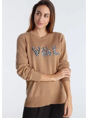 Zdjęcie produktu Victorio & Lucchino Sweter w kolorze jasnobrązowym rozmiar: XL