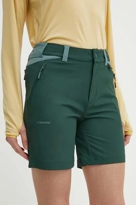 Zdjęcie produktu Viking szorty outdoorowe Sequoia kolor zielony gładkie medium waist