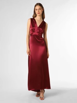 Zdjęcie produktu Vila Damska sukienka wieczorowa Kobiety Satyna wyrazisty róż|czerwony jednolity,
