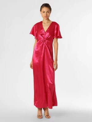 Zdjęcie produktu Vila Damska sukienka wieczorowa Kobiety Satyna wyrazisty róż jednolity,