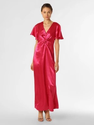 Zdjęcie produktu Vila Damska sukienka wieczorowa Kobiety Satyna wyrazisty róż jednolity,