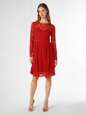 Zdjęcie produktu Vila Damska sukienka wieczorowa Kobiety Sztuczne włókno czerwony jednolity,