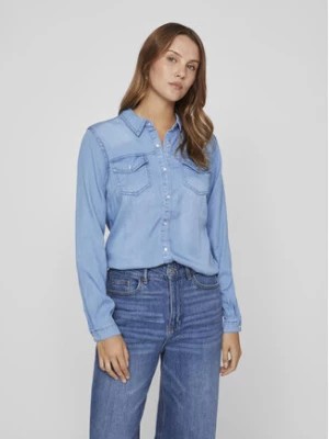 Zdjęcie produktu Vila Koszula jeansowa Bista 14033008 Niebieski Regular Fit