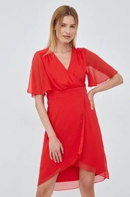 Zdjęcie produktu Vila sukienka kolor czerwony mini rozkloszowana