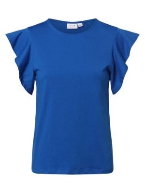 Zdjęcie produktu Vila T-shirt damski Kobiety niebieski jednolity,