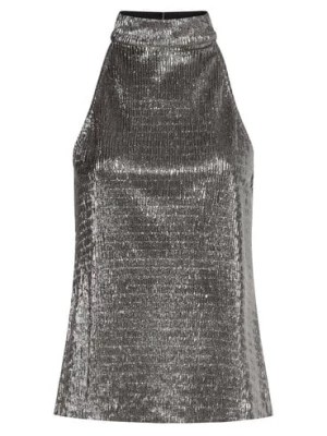 Zdjęcie produktu Vila Top damski Kobiety Sztuczne włókno srebrny jednolity,
